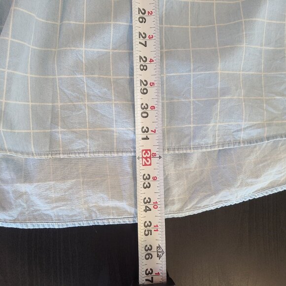 En Creme Denim Lace Up Front Tunic Mini Dress Boho Hippie Festival Medium - Picture 5 of 7